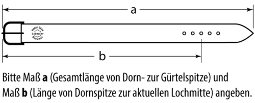 Gürtel mit Rollschnalle